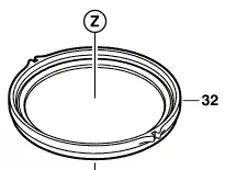 Bague réf. 1 600 A00 JE7 BOSCH